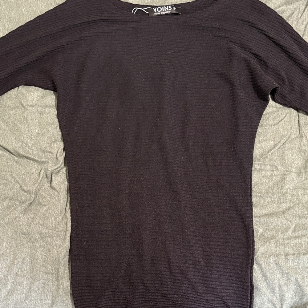 YOINS Classic Black Knit Top